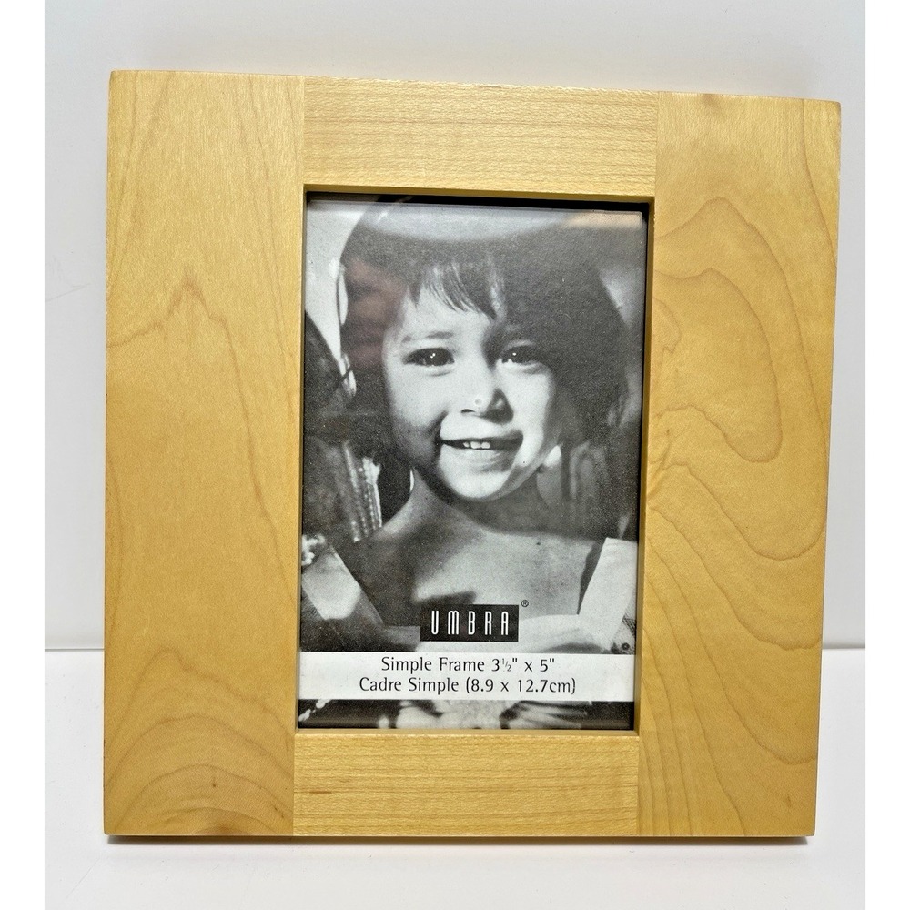 VTG Wood Standing Frame Holds 3.5x5" Photo Bed Bath & Beyond
